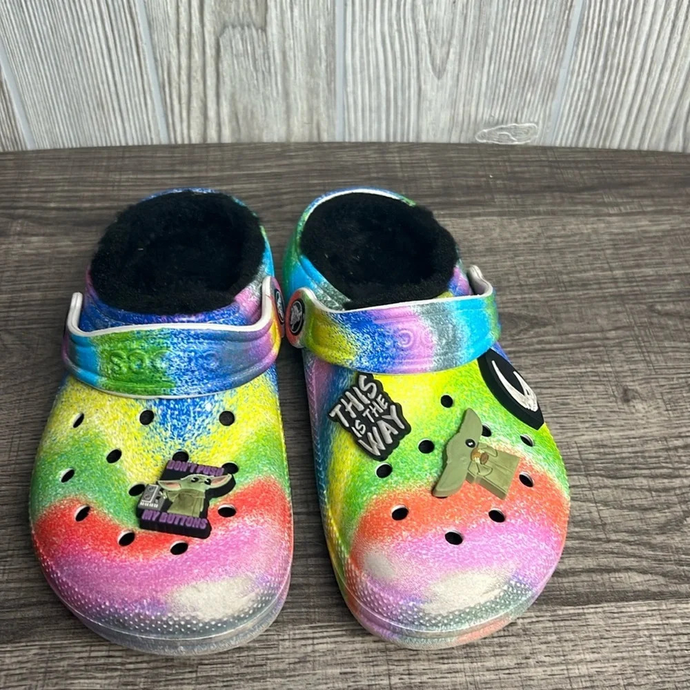 CROCS Classic Lined Spray Dye Clog J1